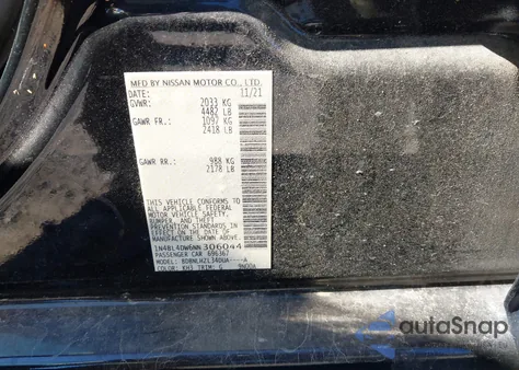 2022 Nissan Altima Sv Intelligent Awd z USA, uszkodzony, nr VIN 1N4BL4DW6NN306044